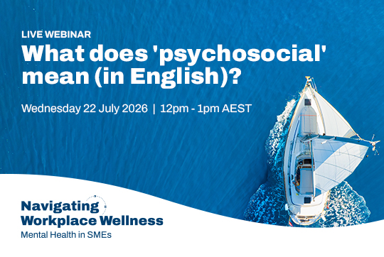 What does psychosocial mean (in English)?